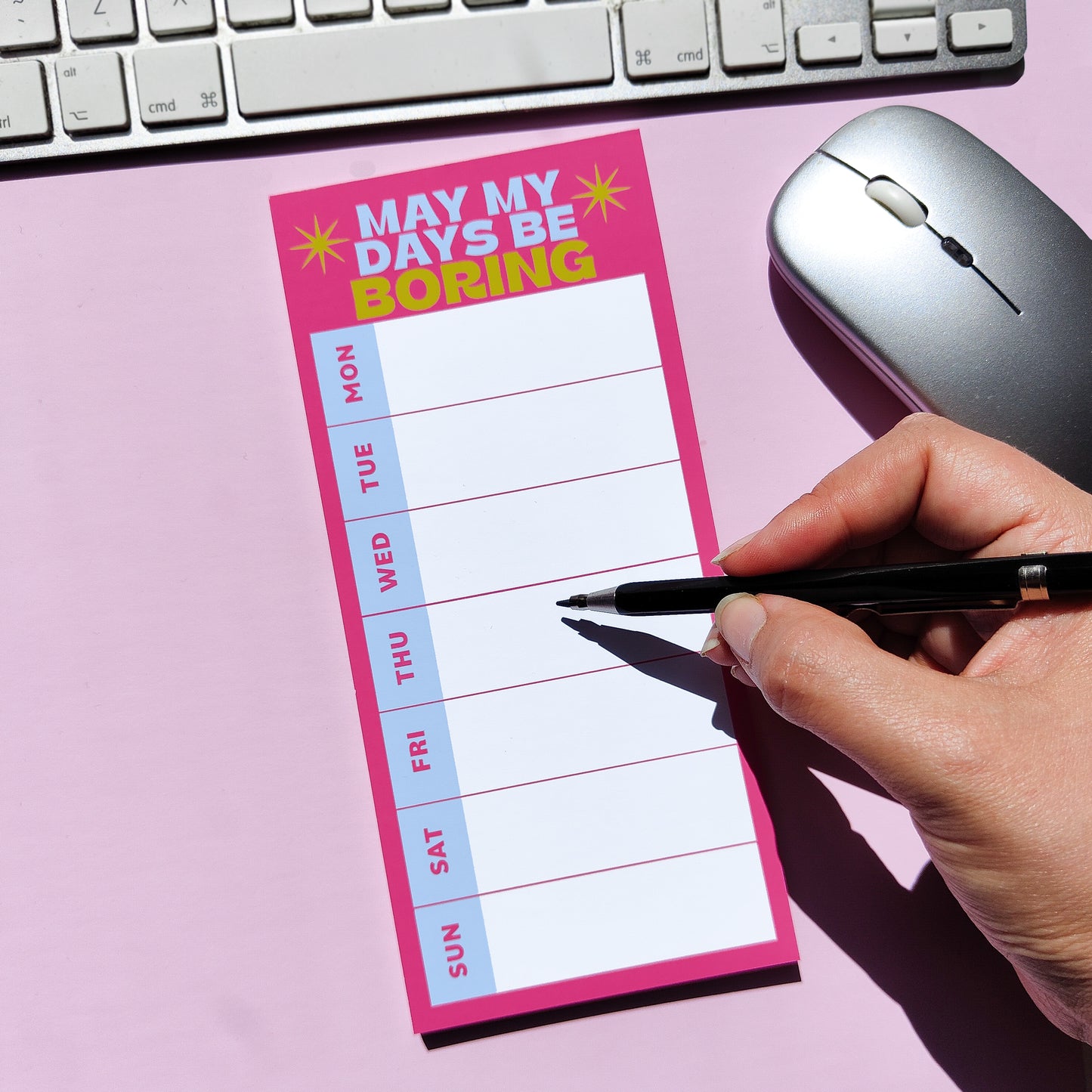 'May my Week be Boring' DL Week Planner