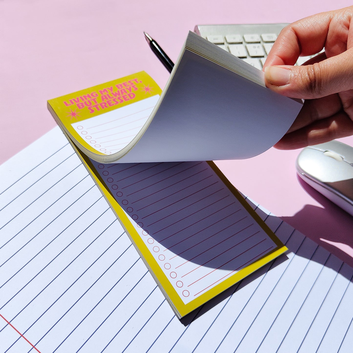 'Living my Best but Stressed' DL Notepad