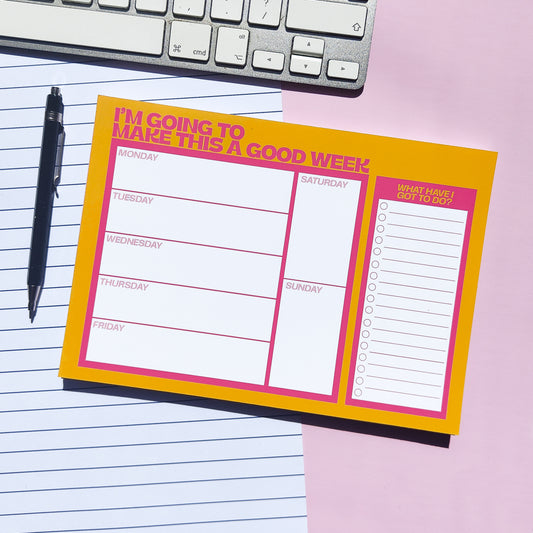 'I'm Going to make this a Good Week' A5 Week Planner