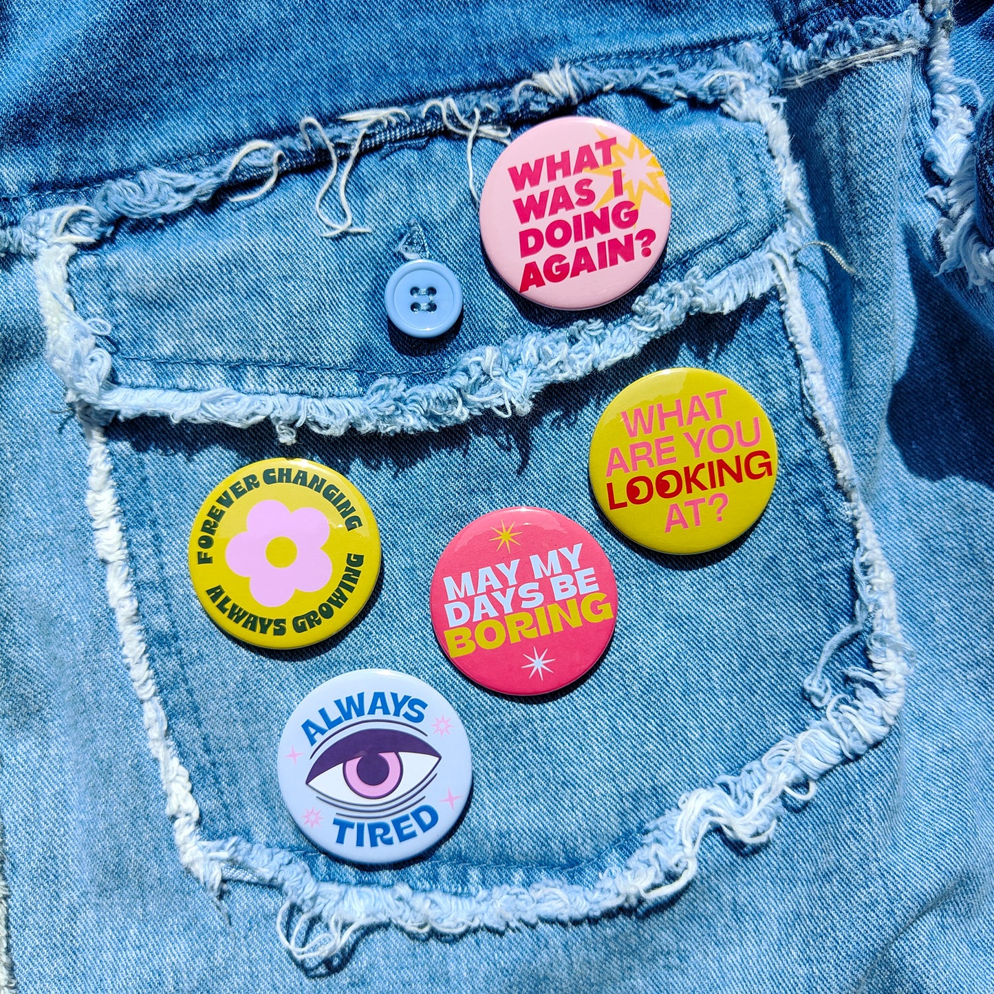 May my Days be Boring Badge