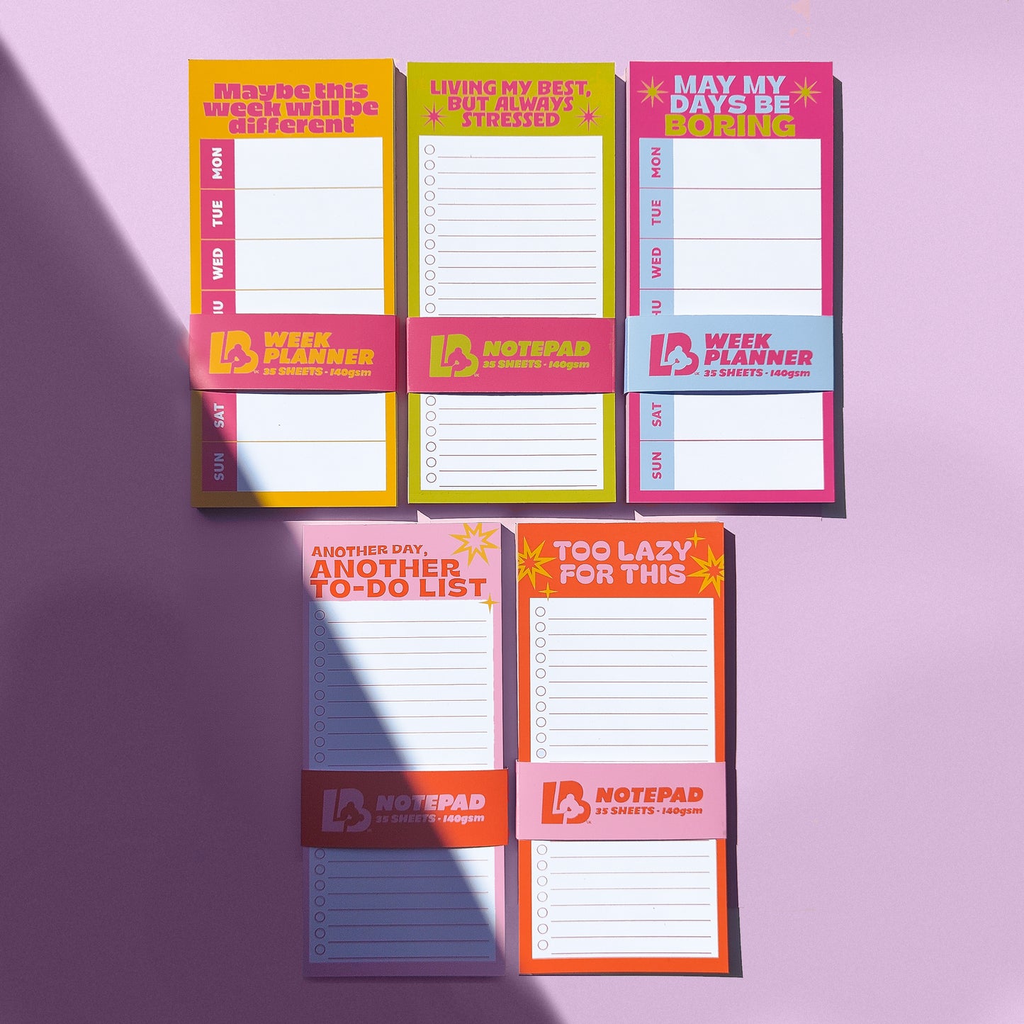 'Living my Best but Stressed' DL Notepad