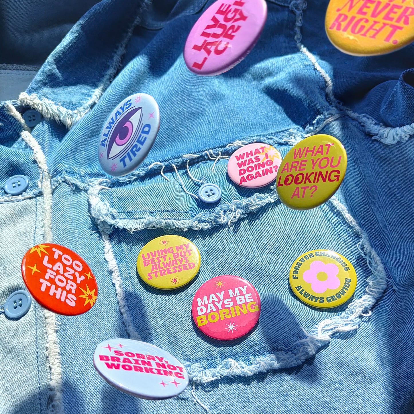 May my Days be Boring Badge