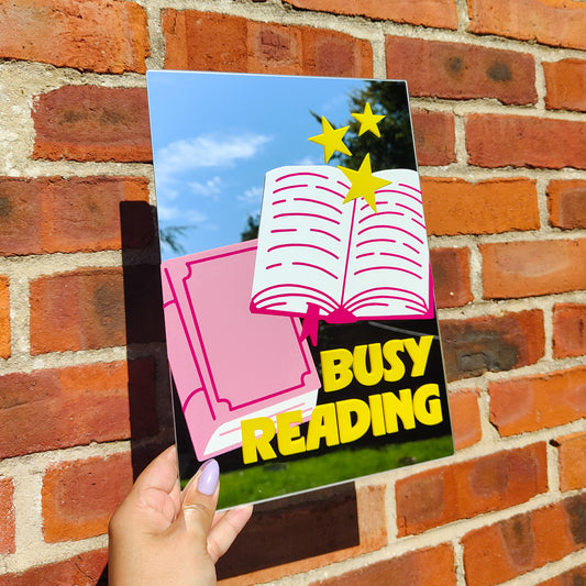 'Busy Reading' Mirror