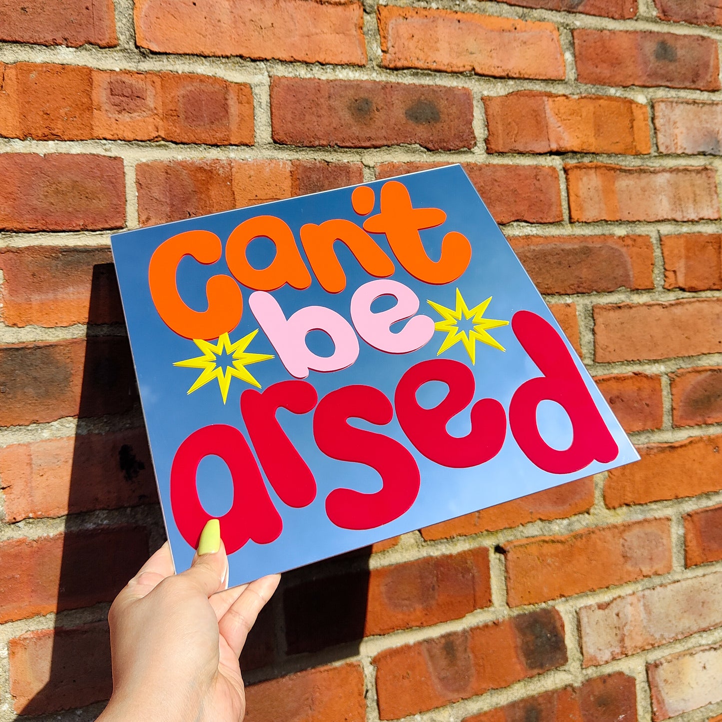 'Can't be arsed' Mirror