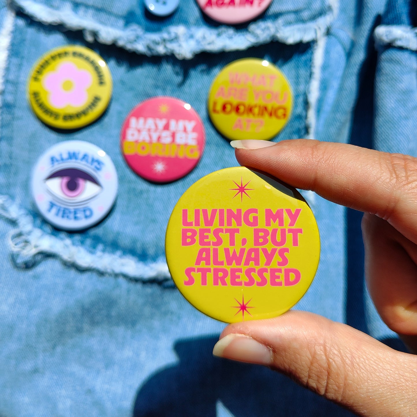 Living my Best, Always Stressed Badge
