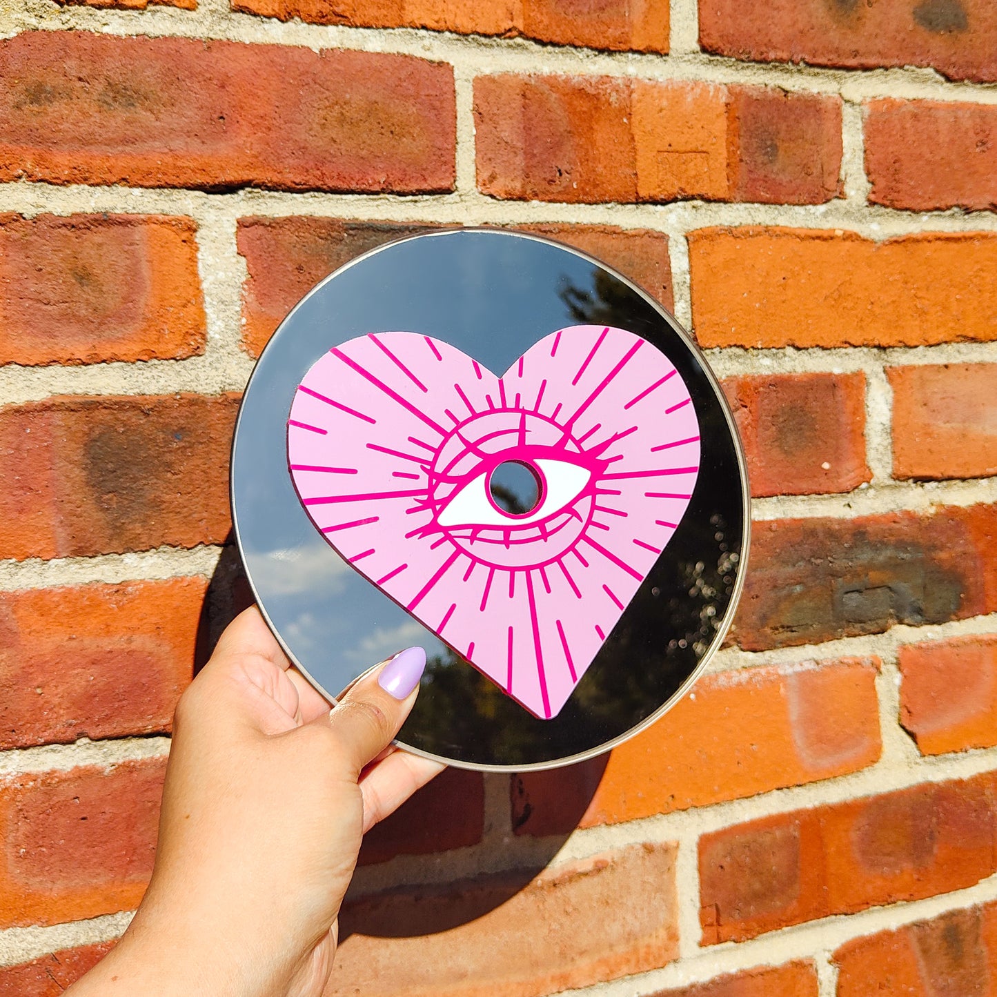 'Love Dust' Round Mirror