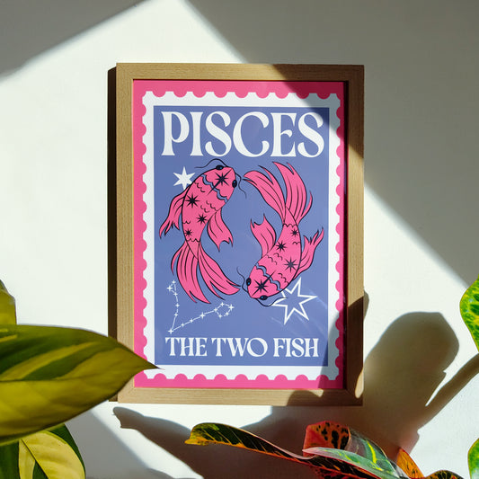 'Pisces: Stamp' Print