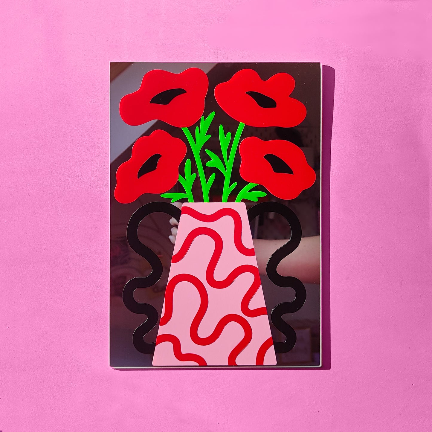 'Poppy Vase' Mirror