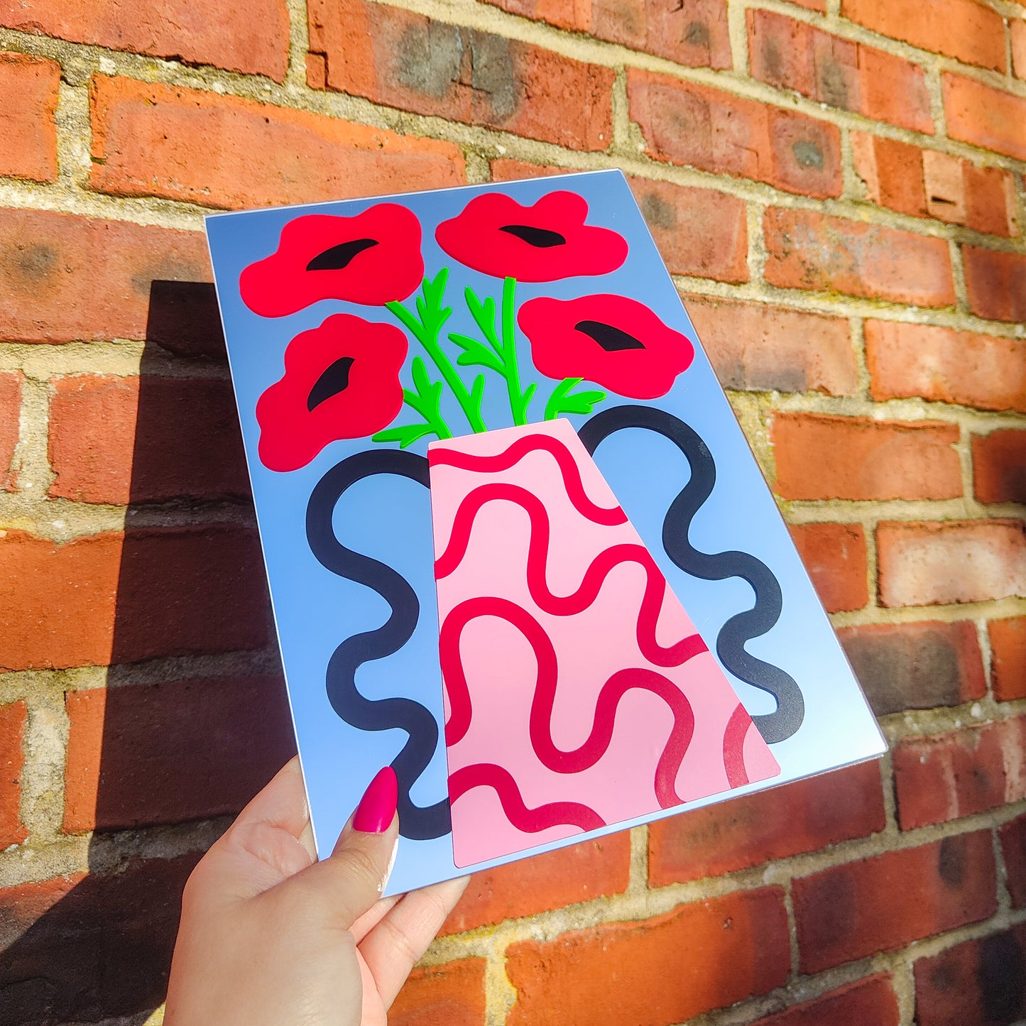 'Poppy Vase' Mirror