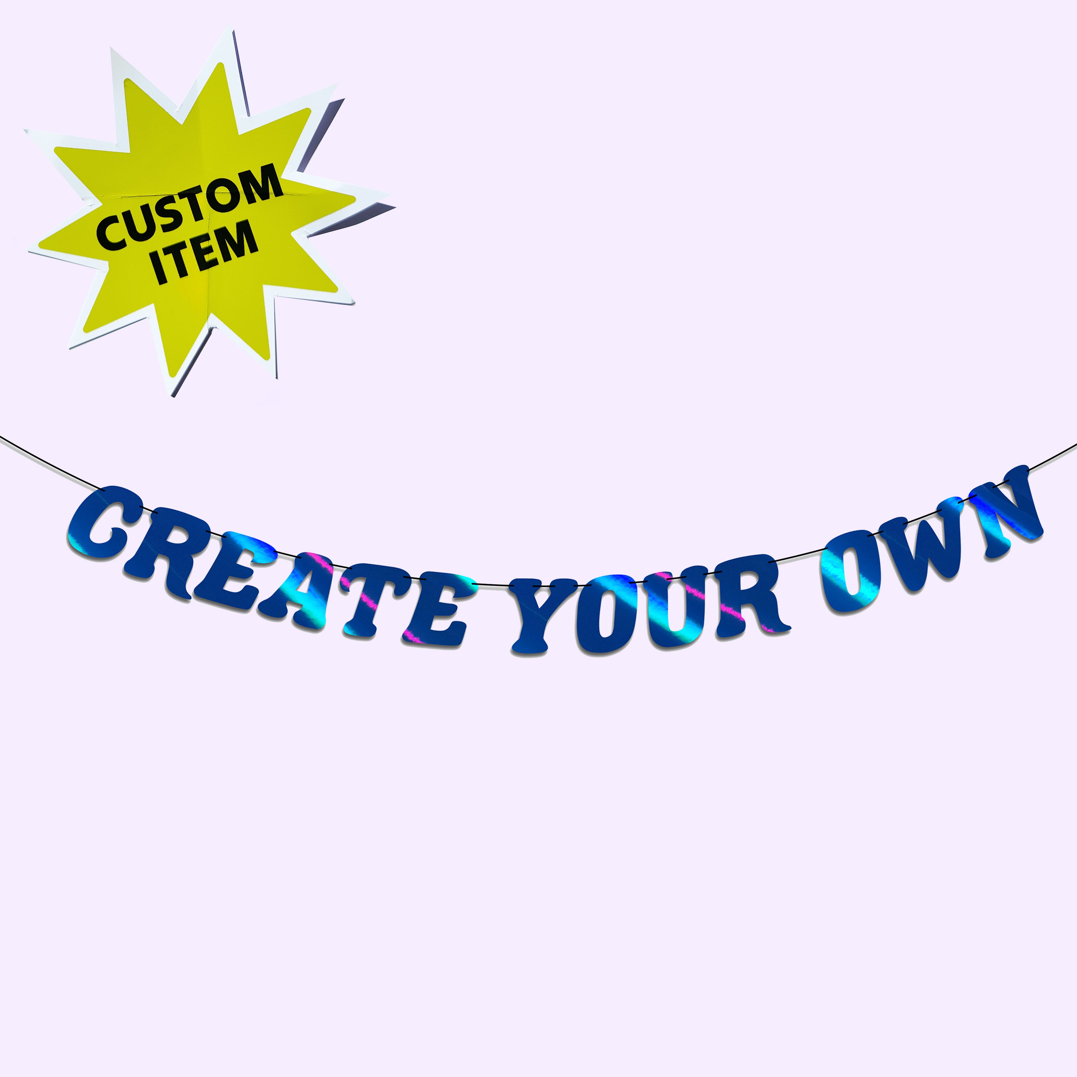'Style4 CUSTOM' Bunting (Choose your Colour)