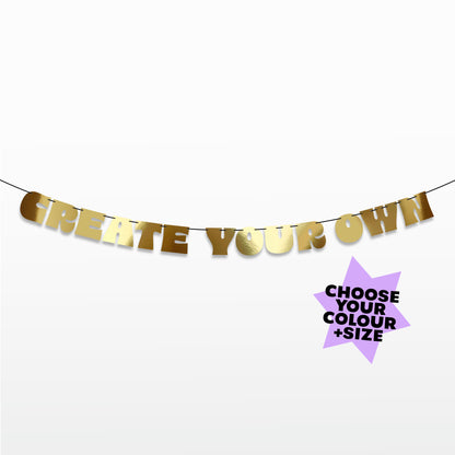 'Style5 CUSTOM' Bunting (Choose your Colour)