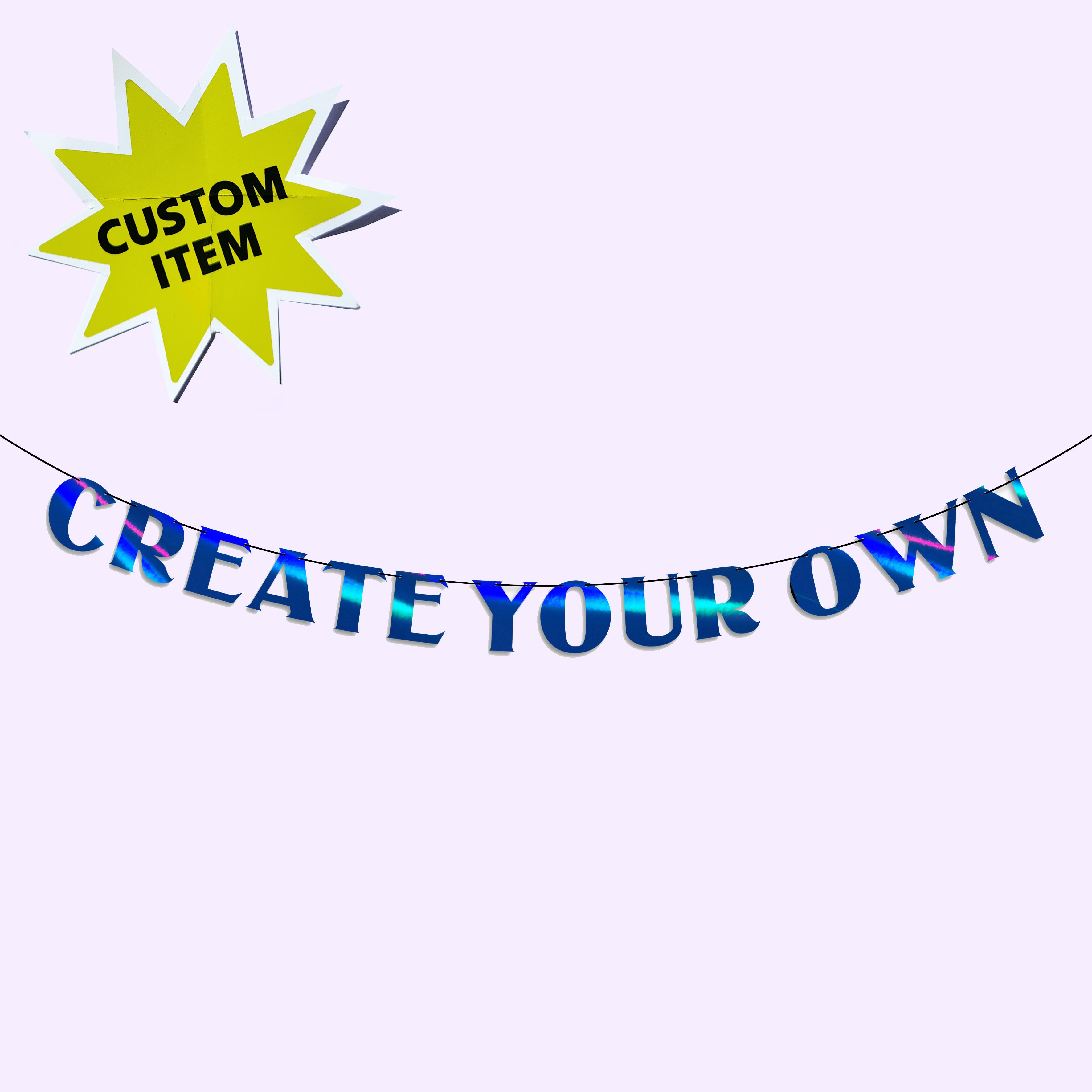 'Style1 CUSTOM' Bunting (Choose your Colour)