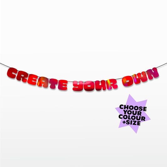 'Style6 CUSTOM' Bunting (Choose your Colour)