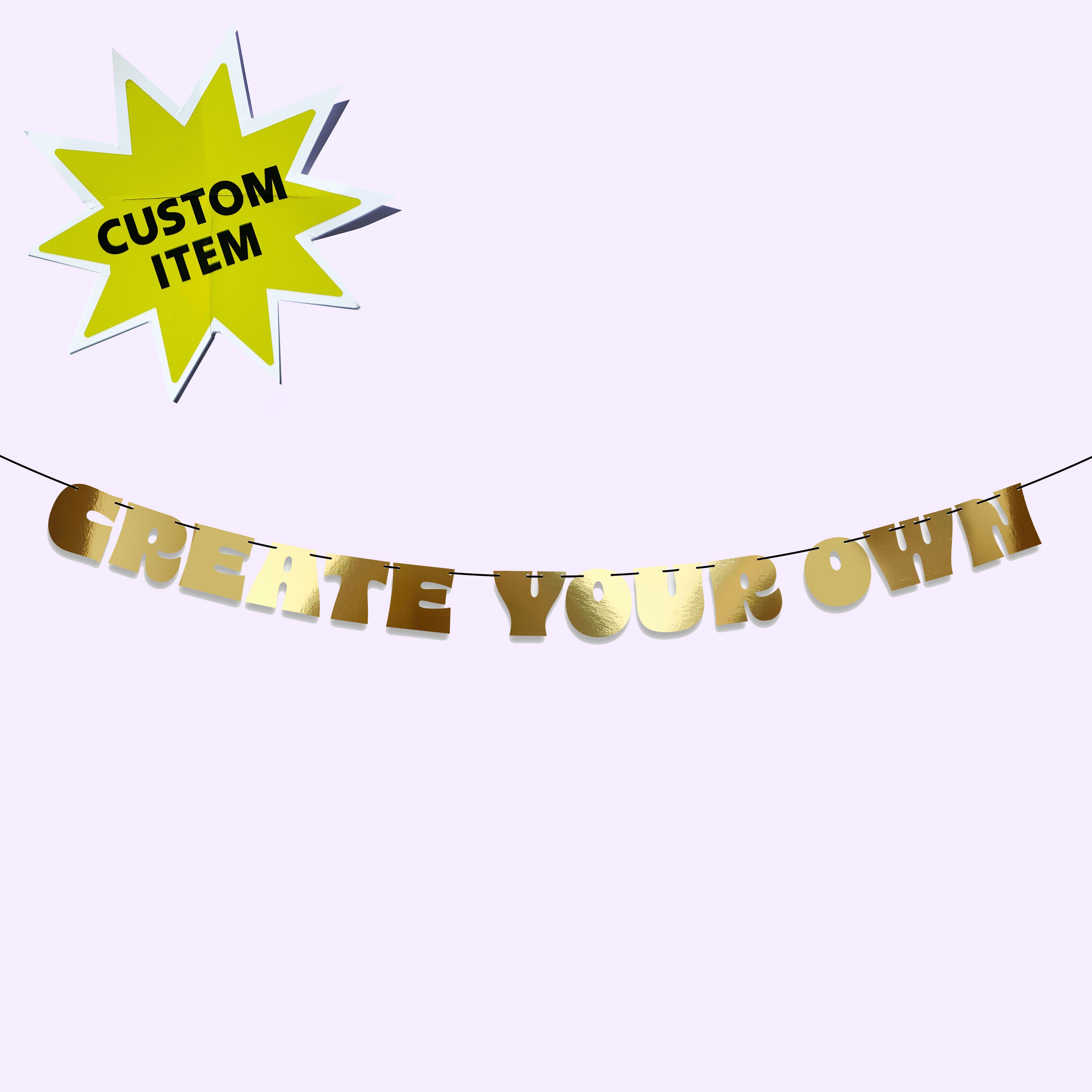 'Style5 CUSTOM' Bunting (Choose your Colour)