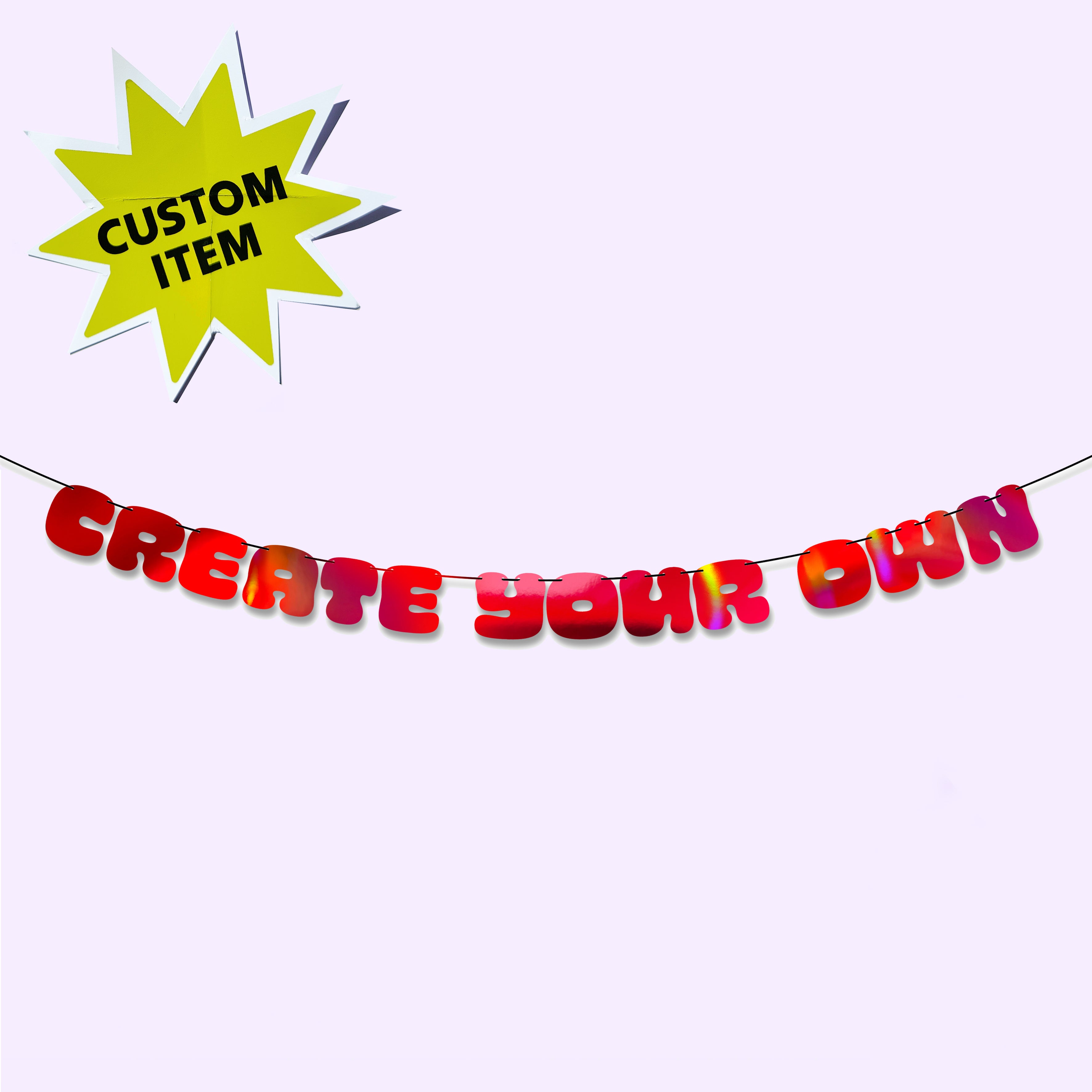 'Style6 CUSTOM' Bunting (Choose your Colour)