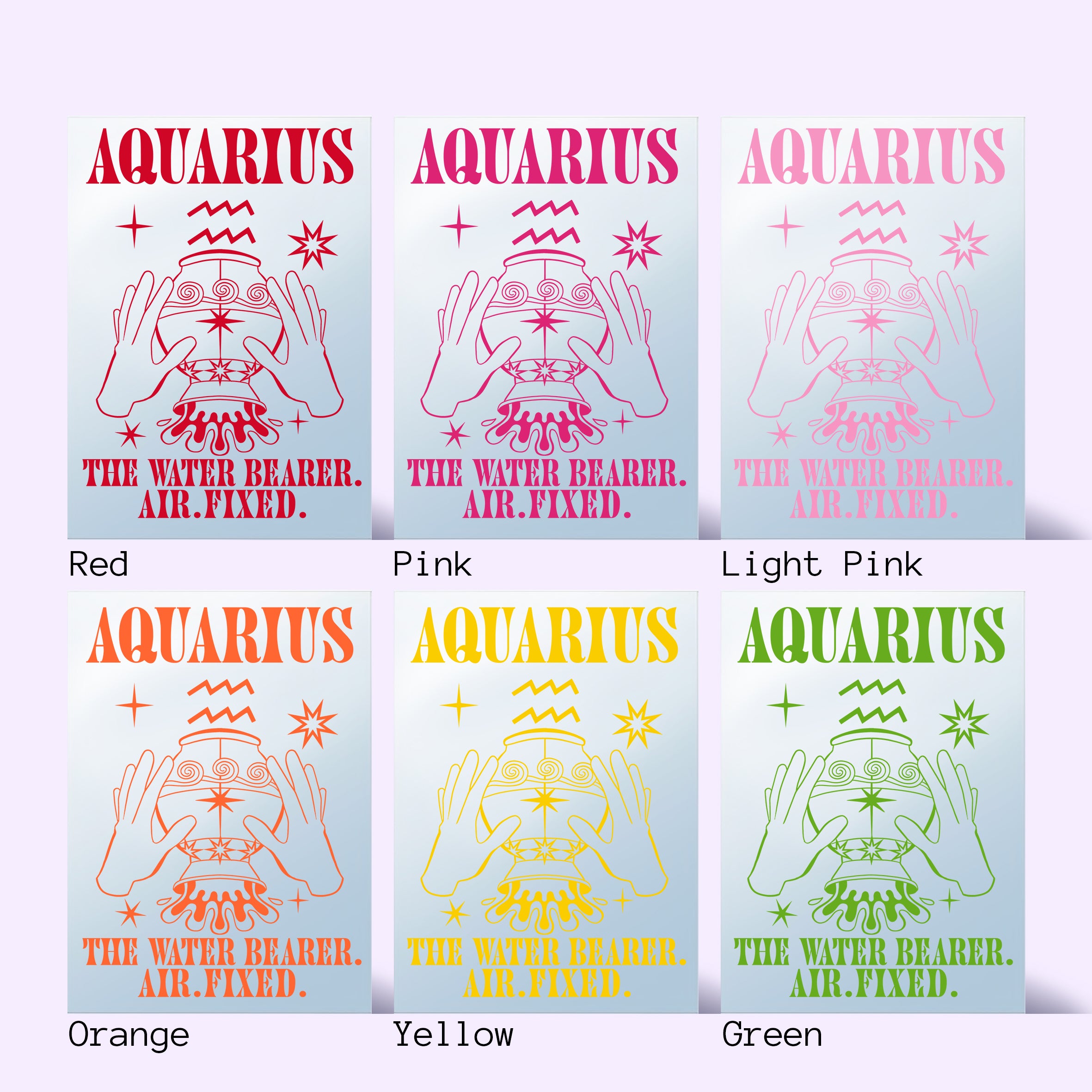 'AQUARIUS: Star Sign' Mirror