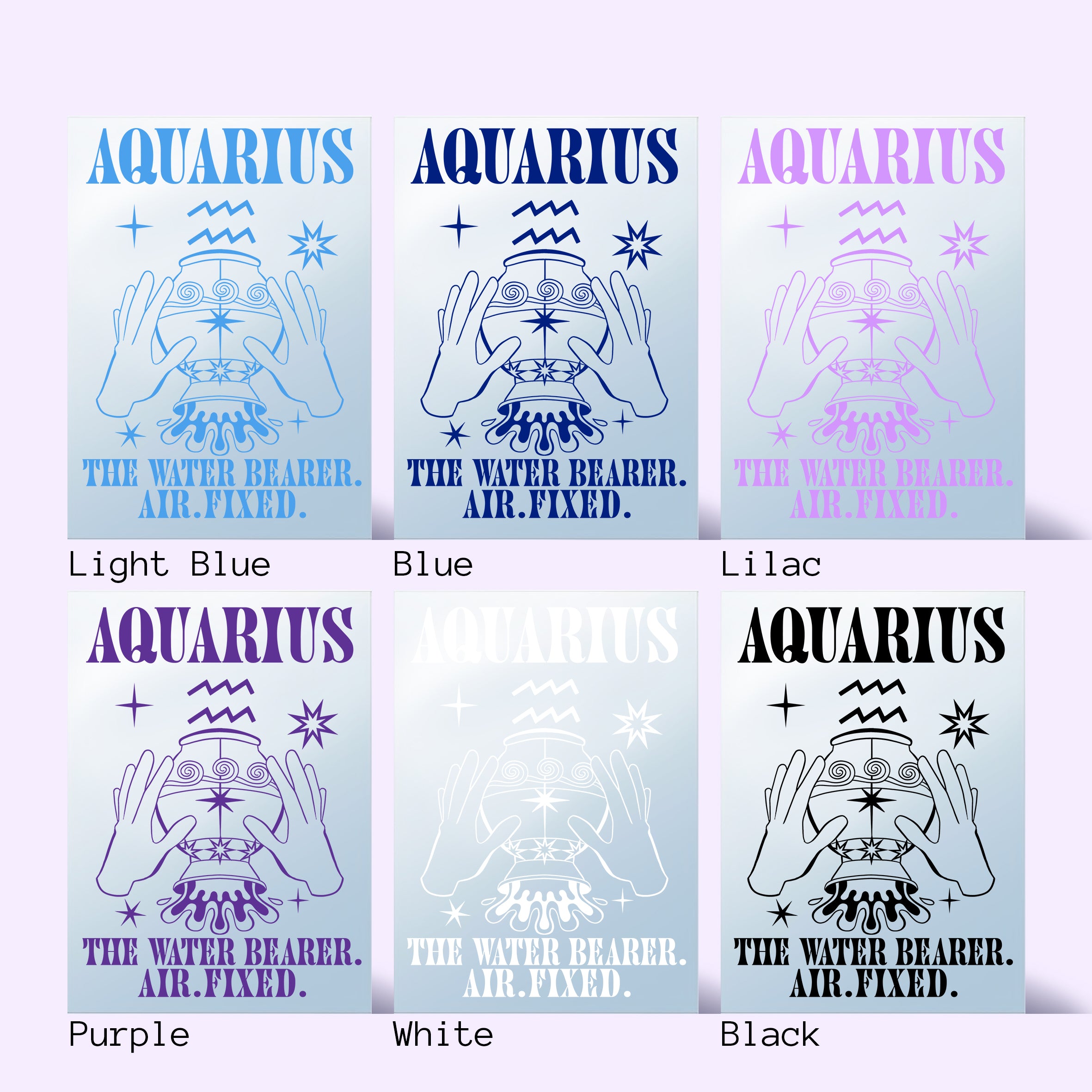 'AQUARIUS: Star Sign' Mirror