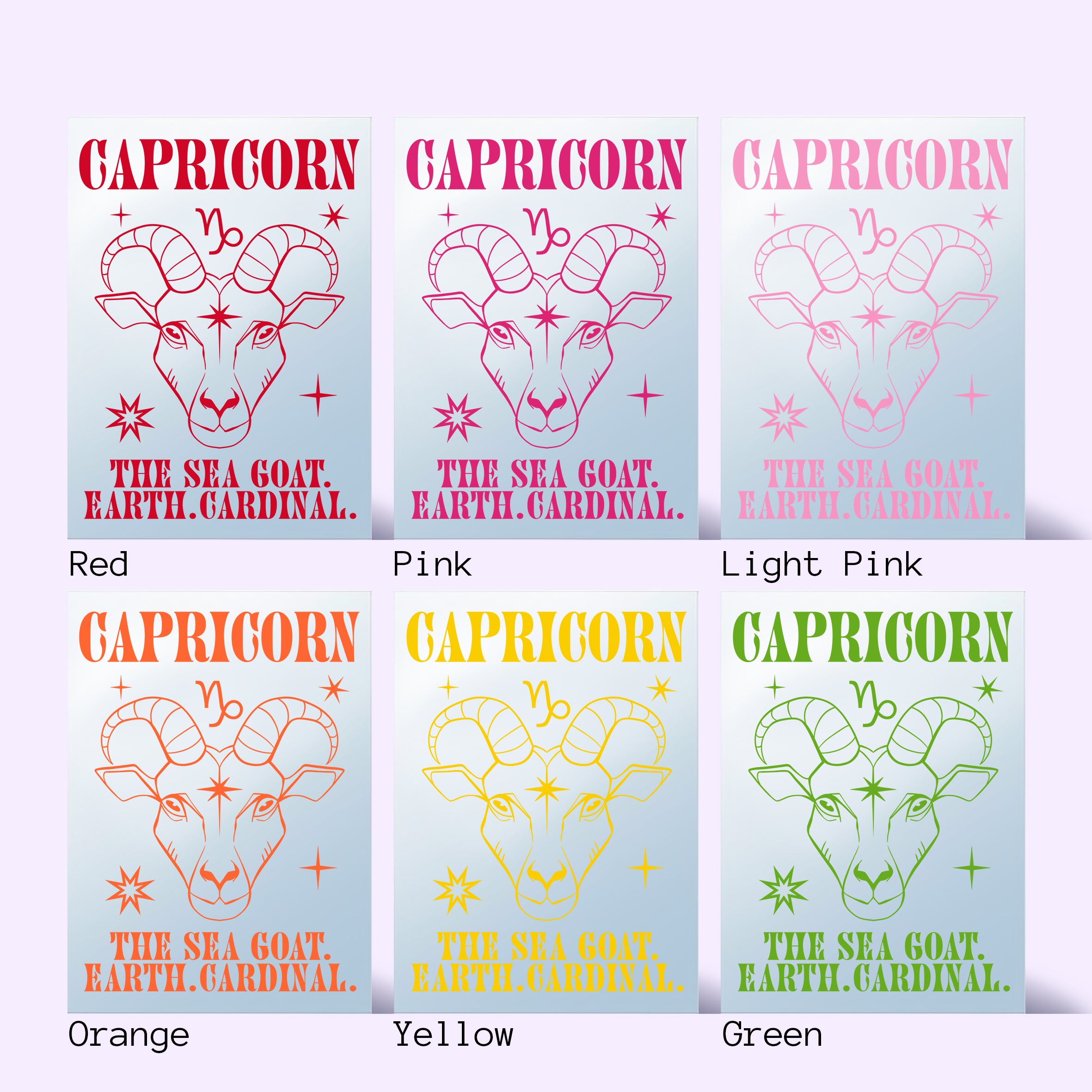 'CAPRICORN: Star Sign' Mirror