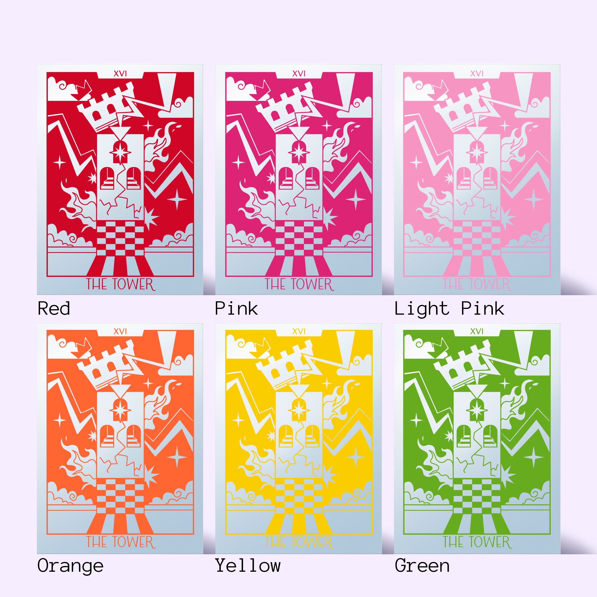 'The Tower' Mirror (Choose your colour)