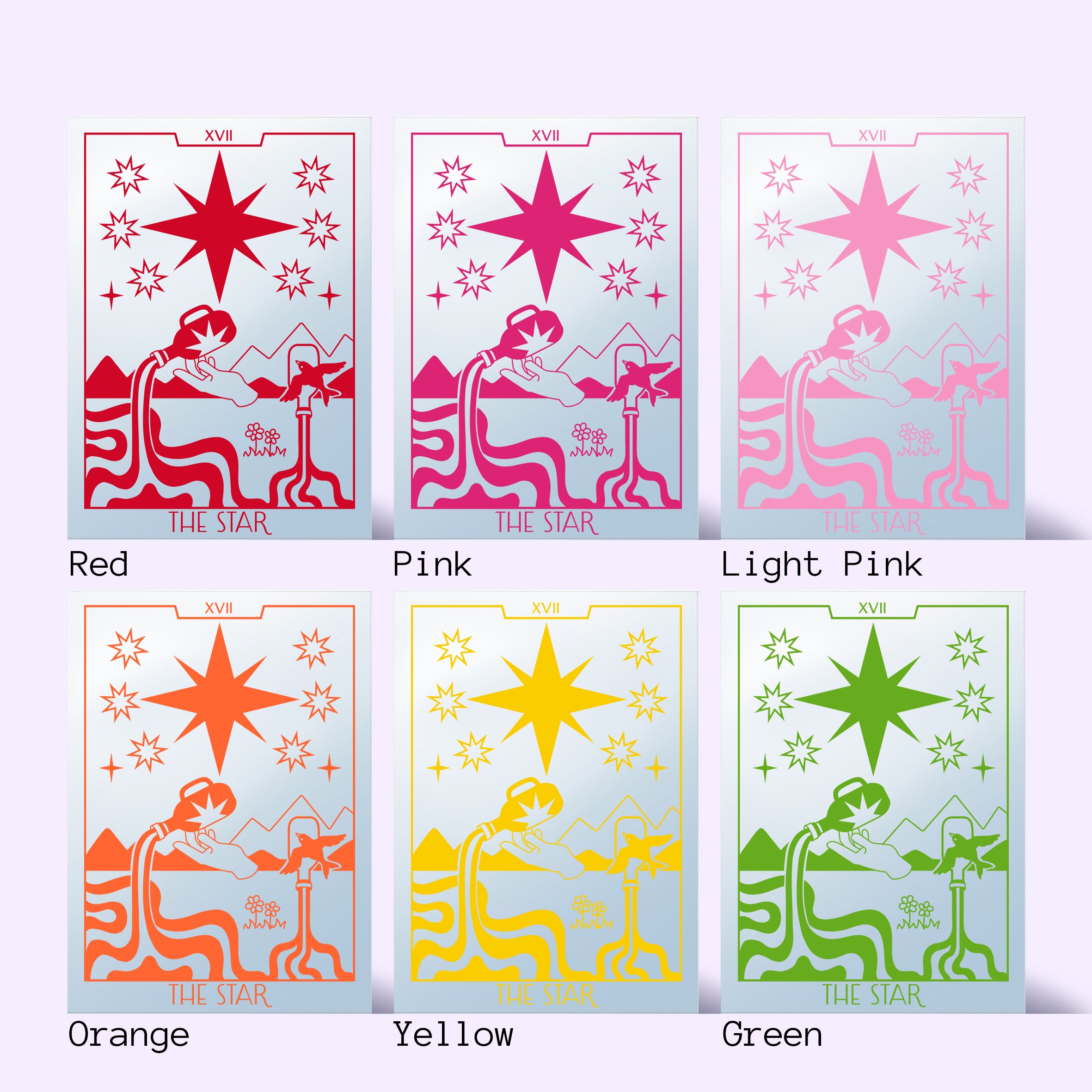 'The Star' Mirror (Choose your colour)