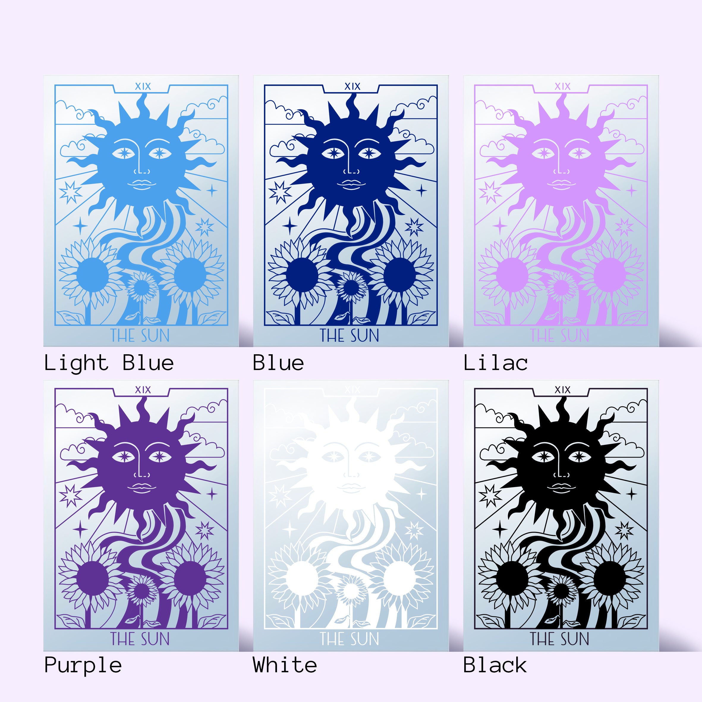 'The Sun' Mirror (Choose your colour)