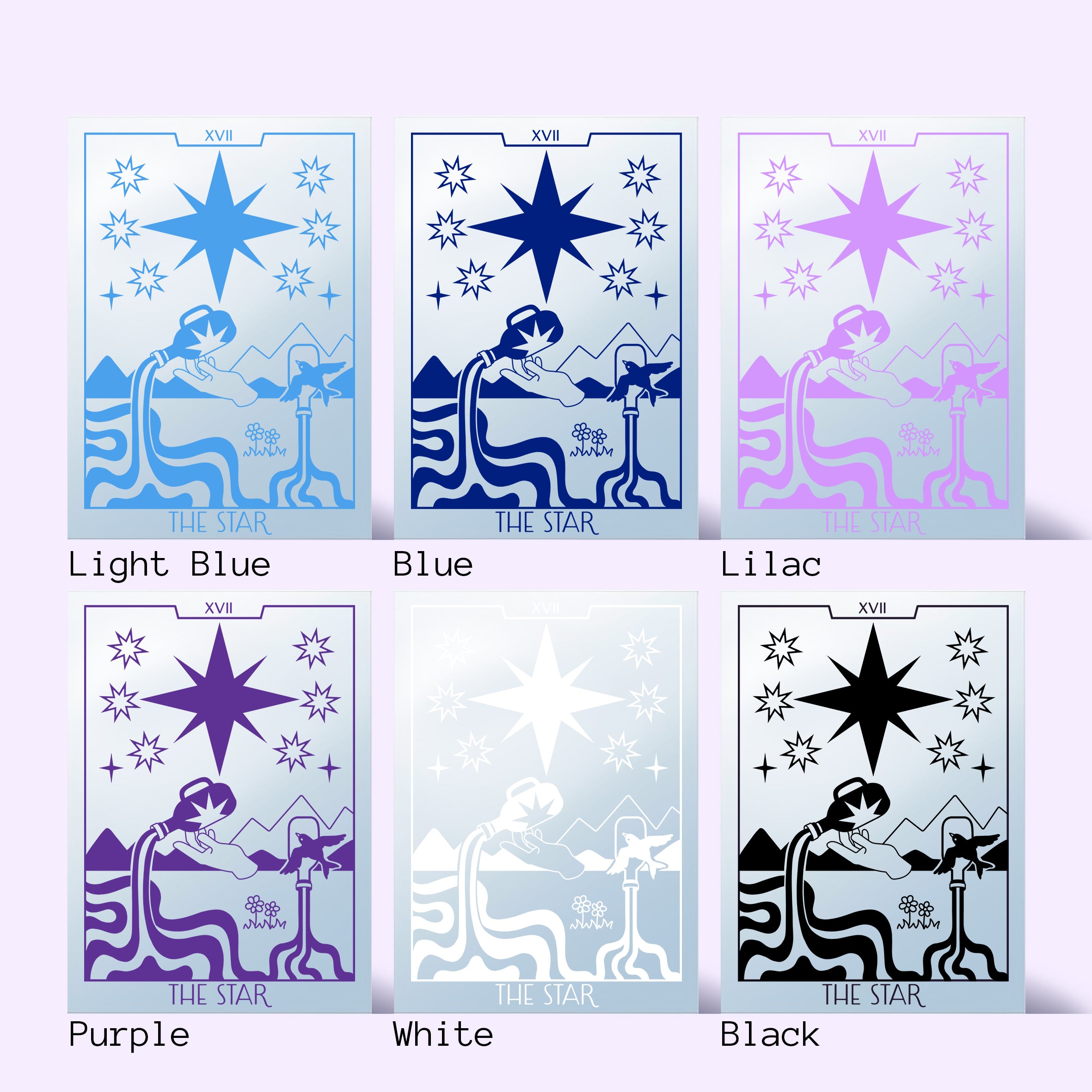 'The Star' Mirror (Choose your colour)
