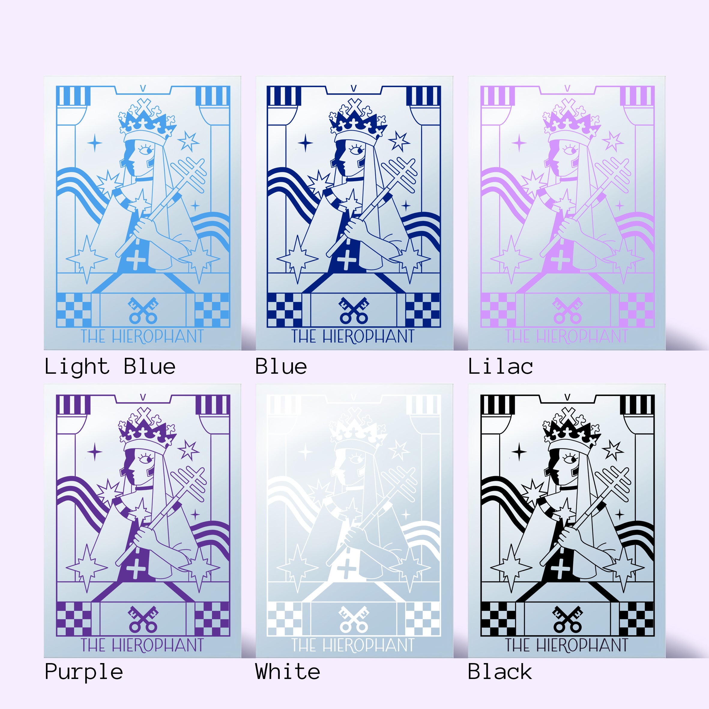 'The Hierophant' Mirror (Choose your colour)