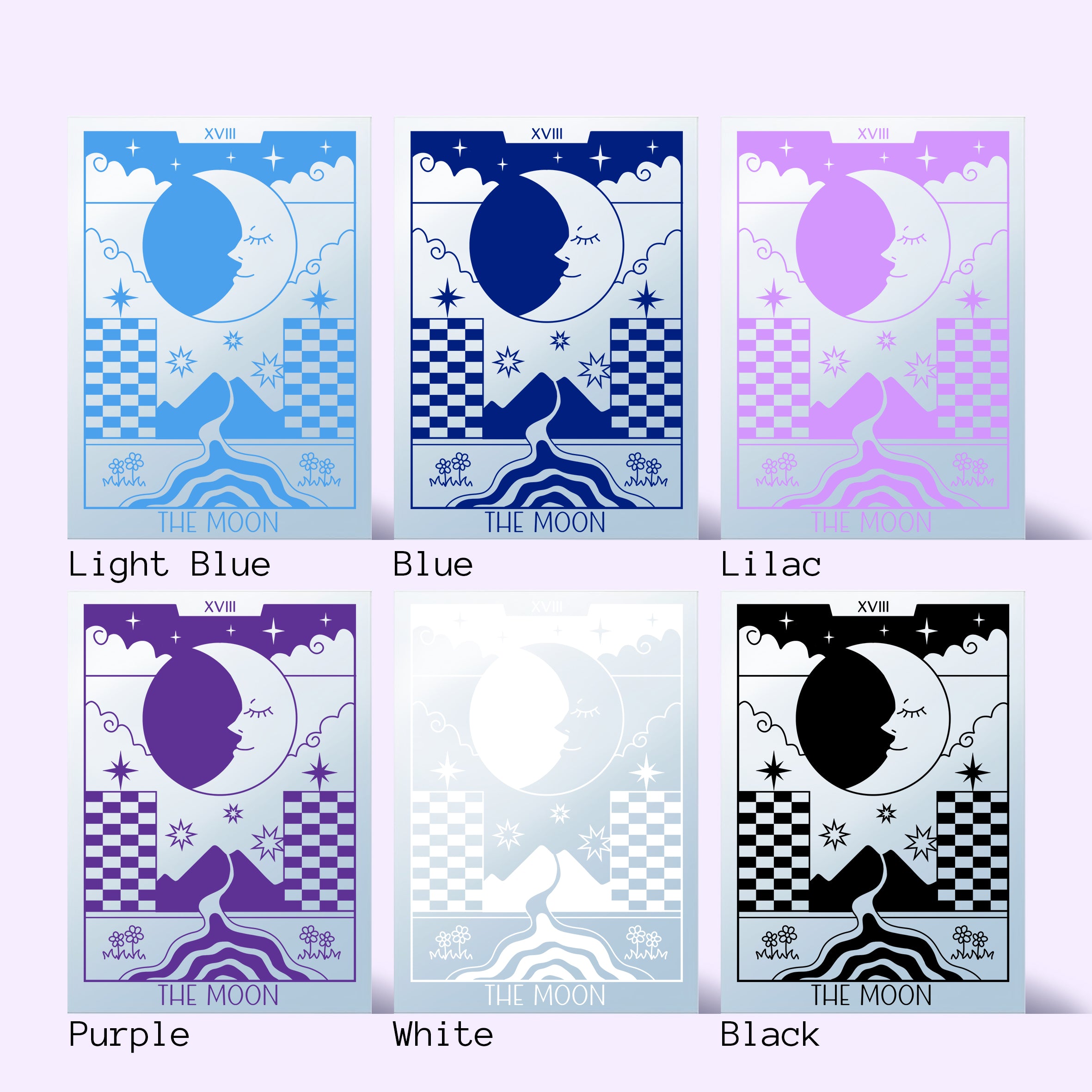 'The Moon' Mirror (Choose your colour)