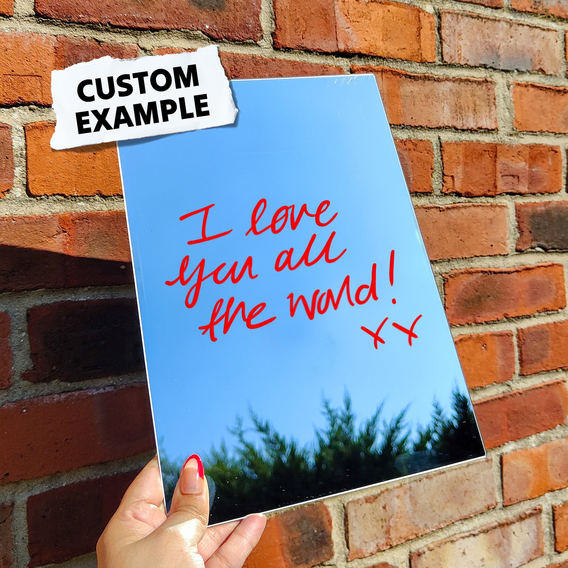 'Handwritten CUSTOM' Mirror