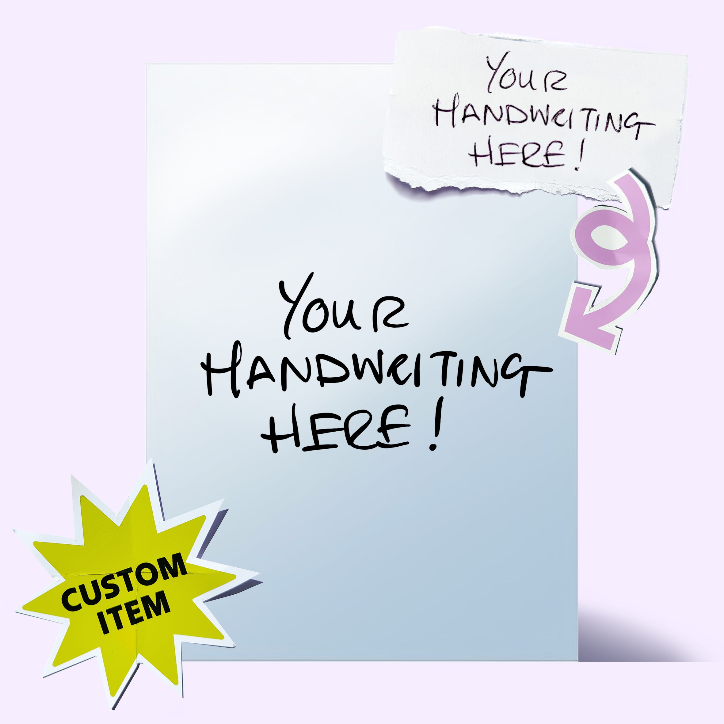 'Handwritten CUSTOM' Mirror