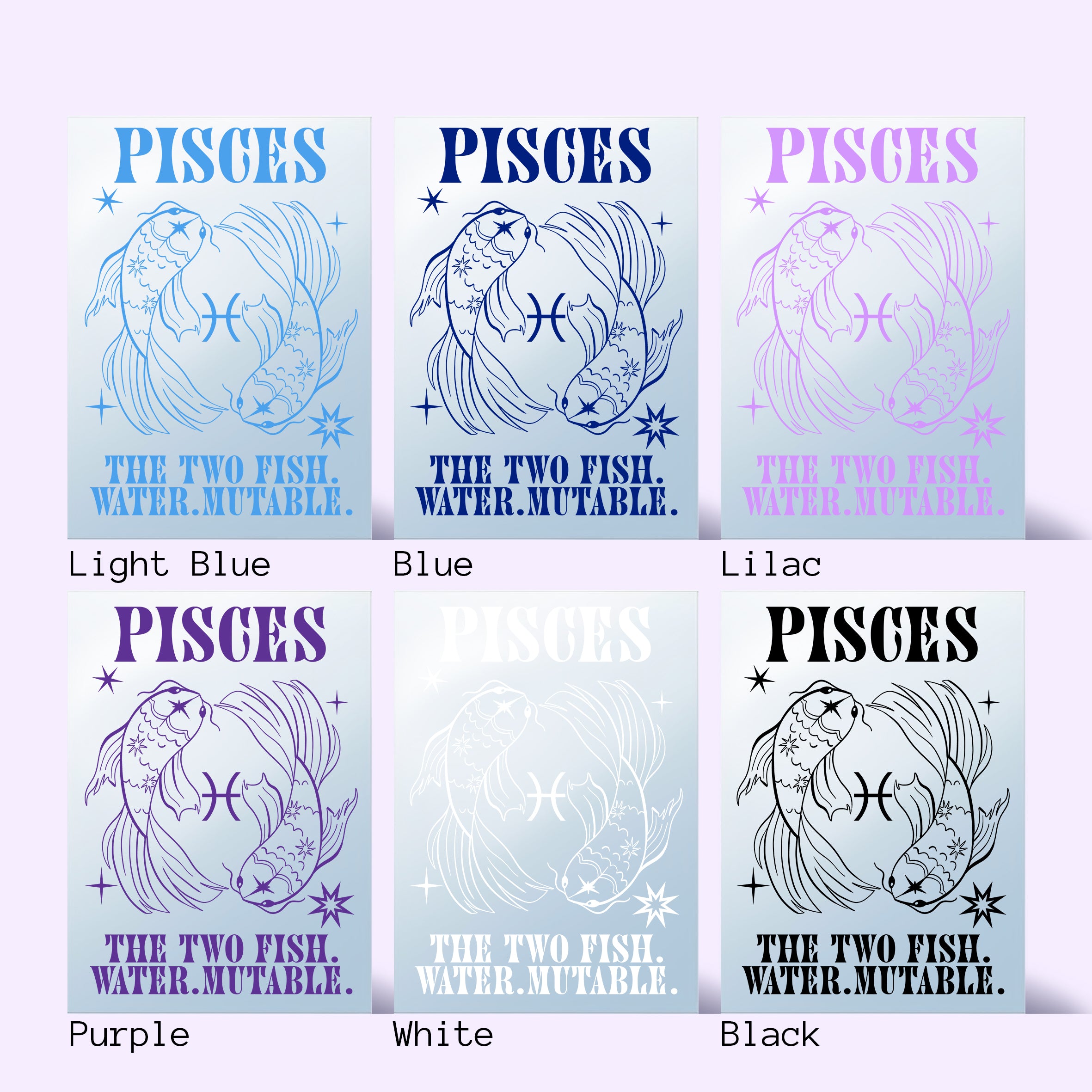 'PISCES: Star Sign' Mirror