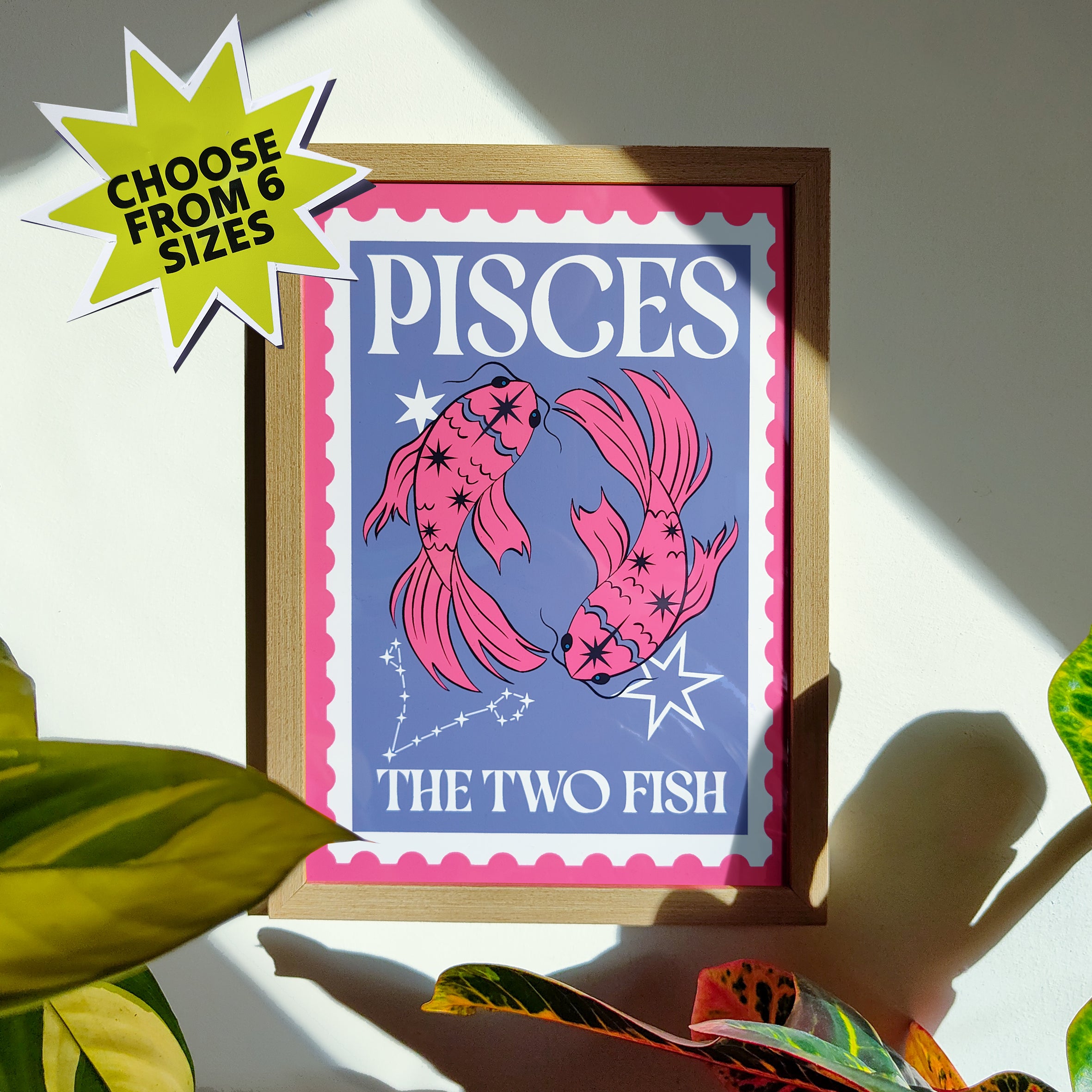 'Pisces: Stamp' Print