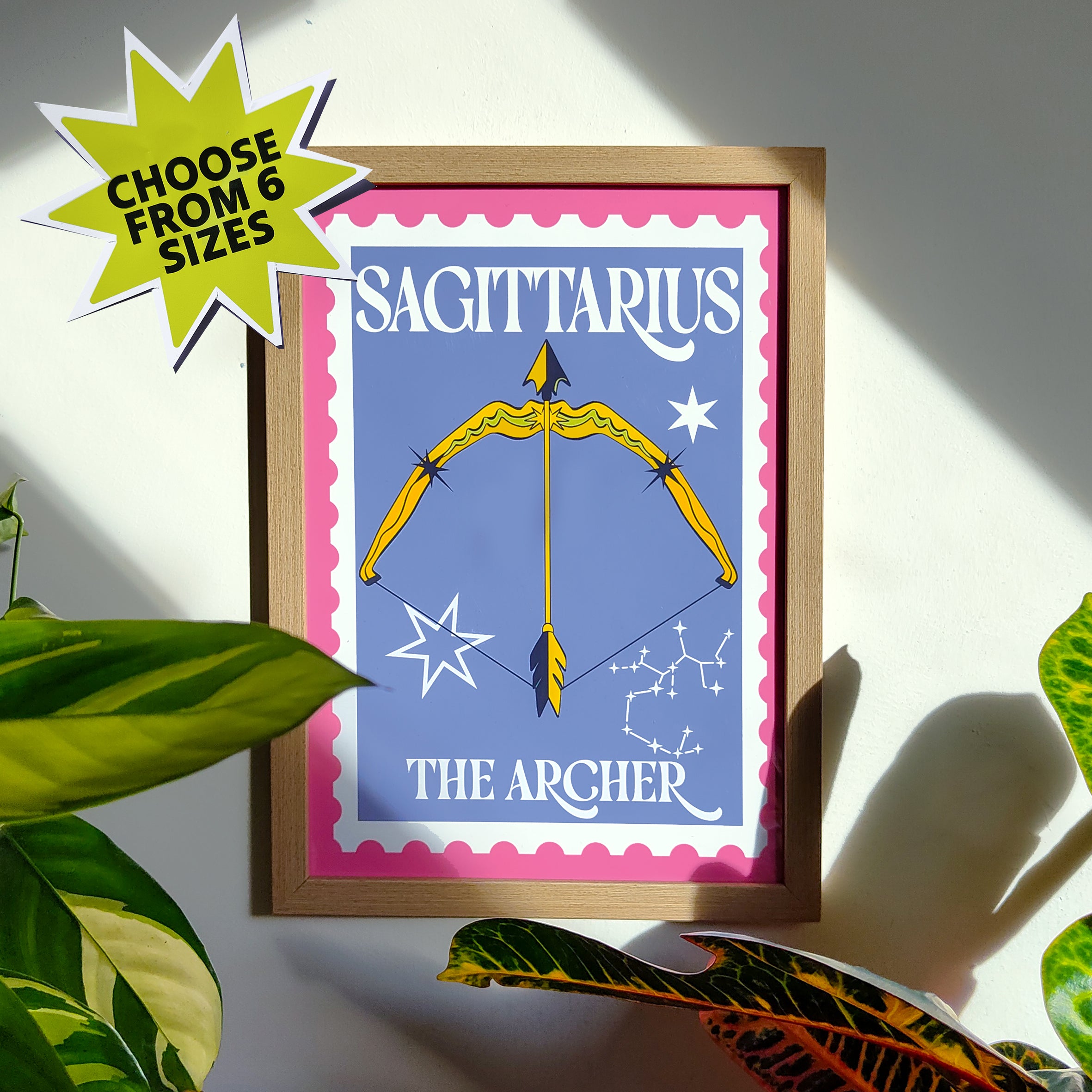 'Sagittarius: Stamp' Print