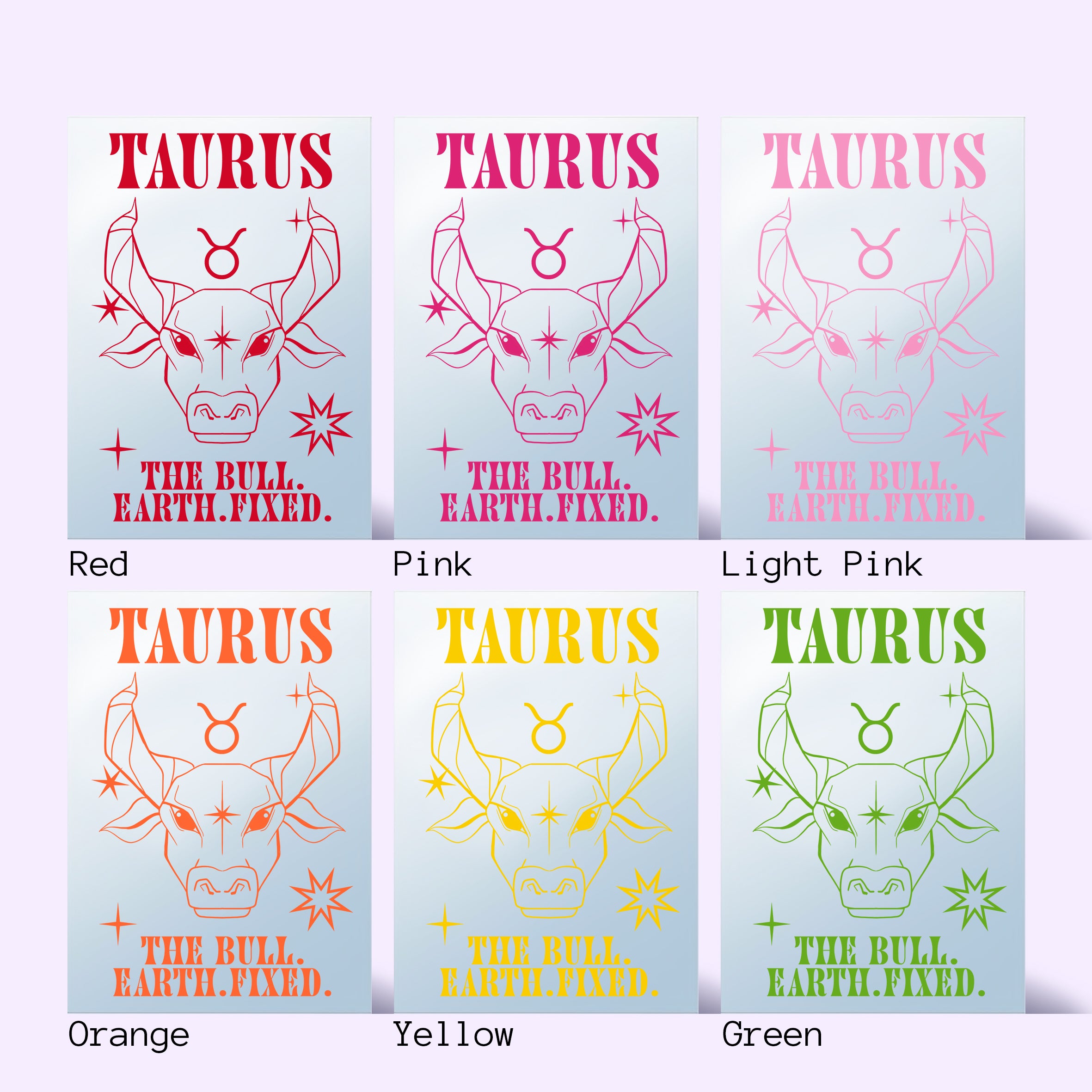 'TAURUS: Star Sign' Mirror
