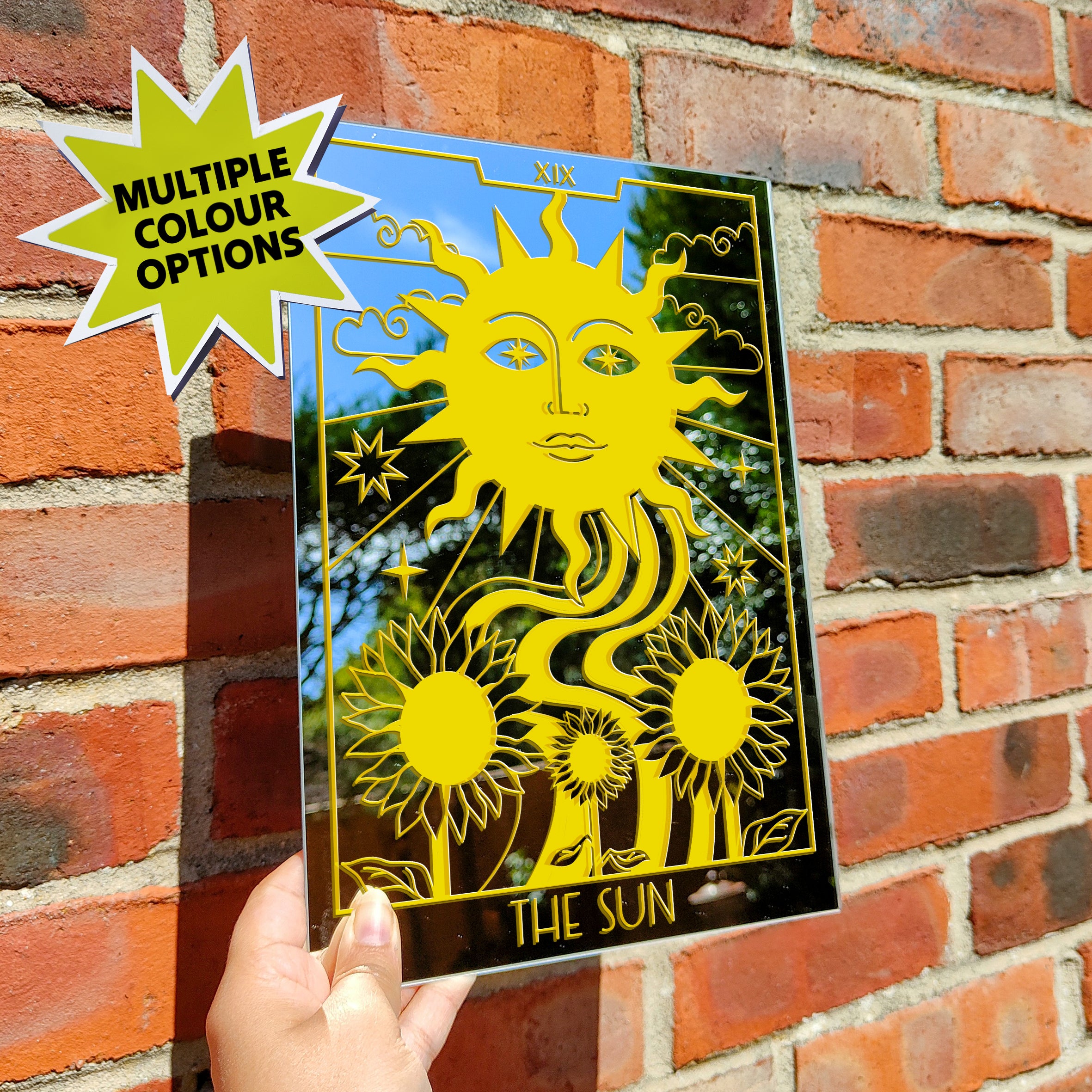 'The Sun' Mirror (Choose your colour)