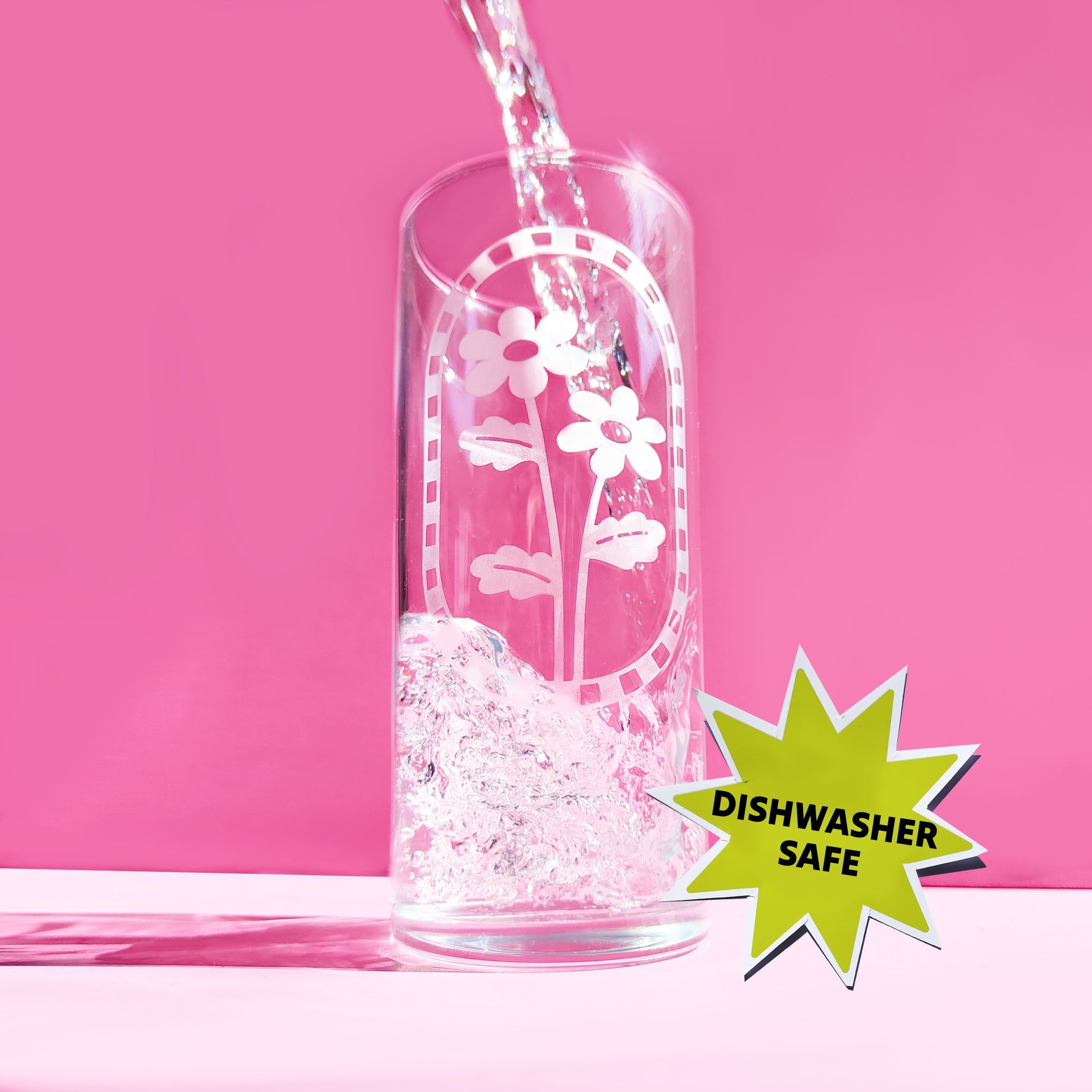 'Ditsy Daisy' Highball Glass