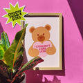 'I Couldn't Care Less' Print