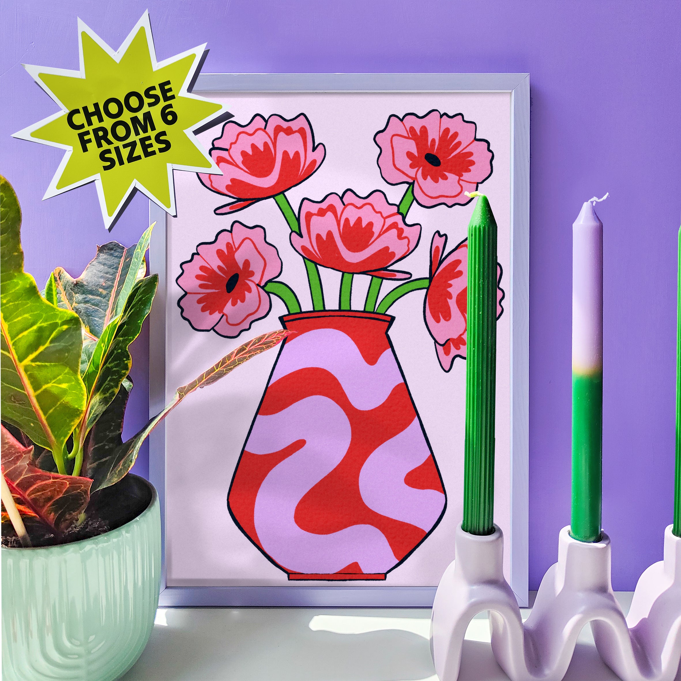 'Flourish Vase' Print