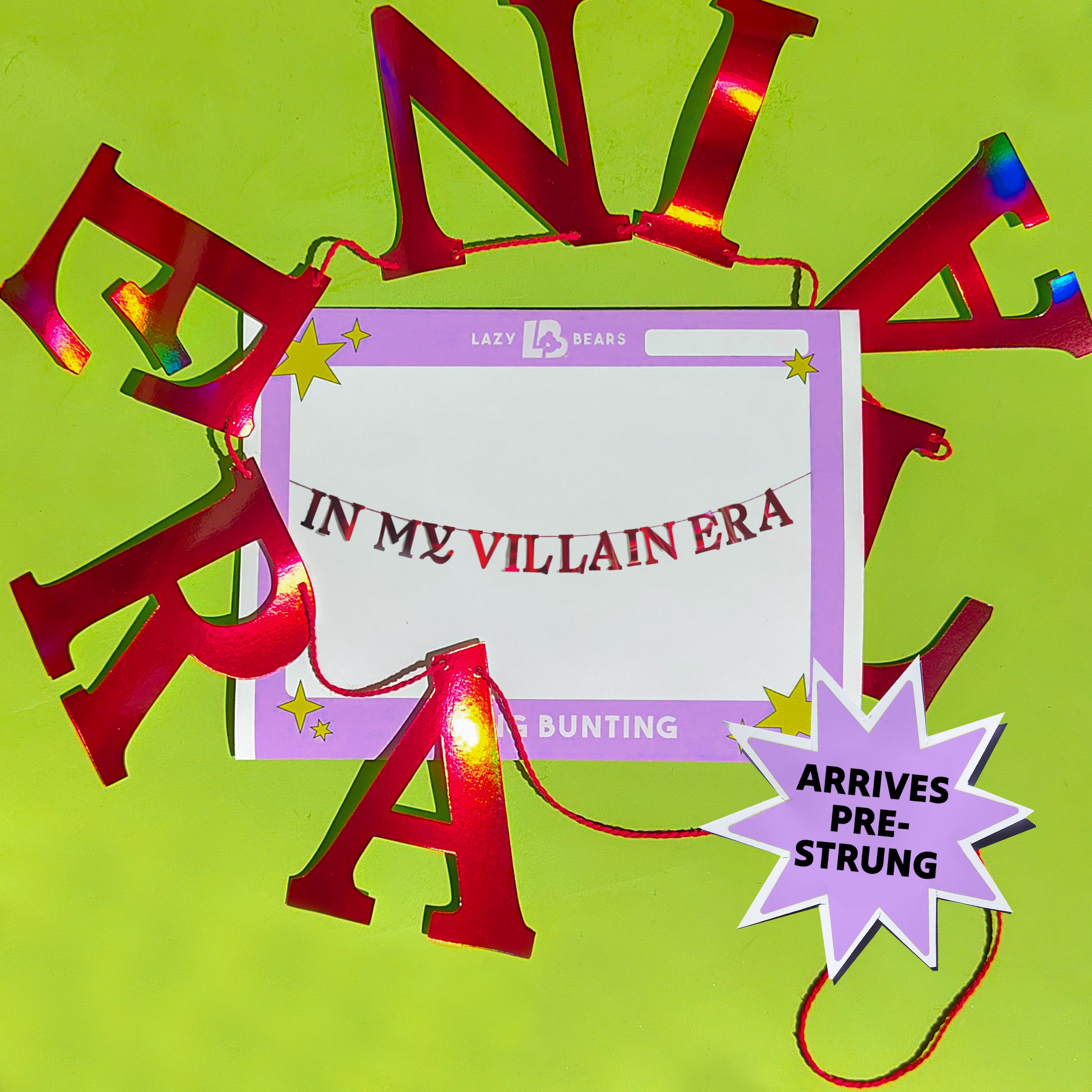 'In my Villain Era' String Bunting