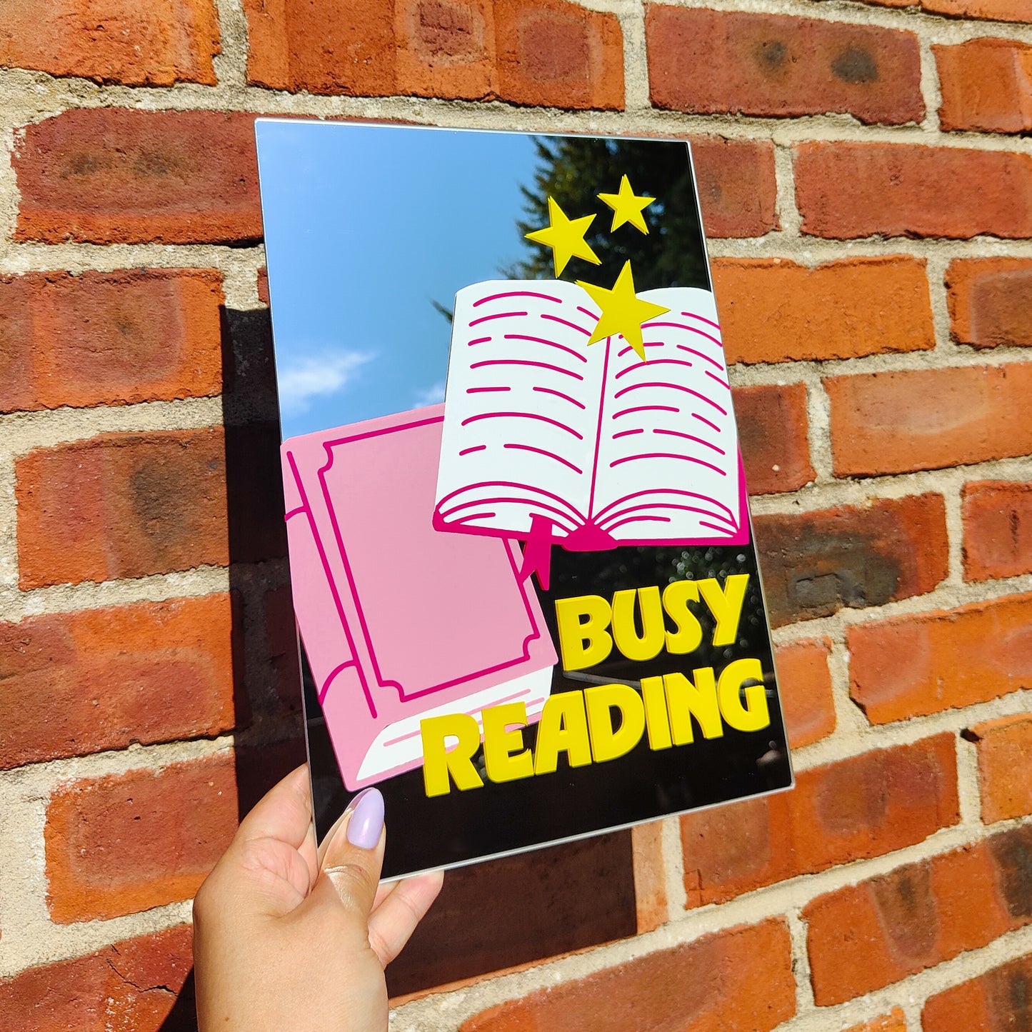 'Busy Reading' Mirror
