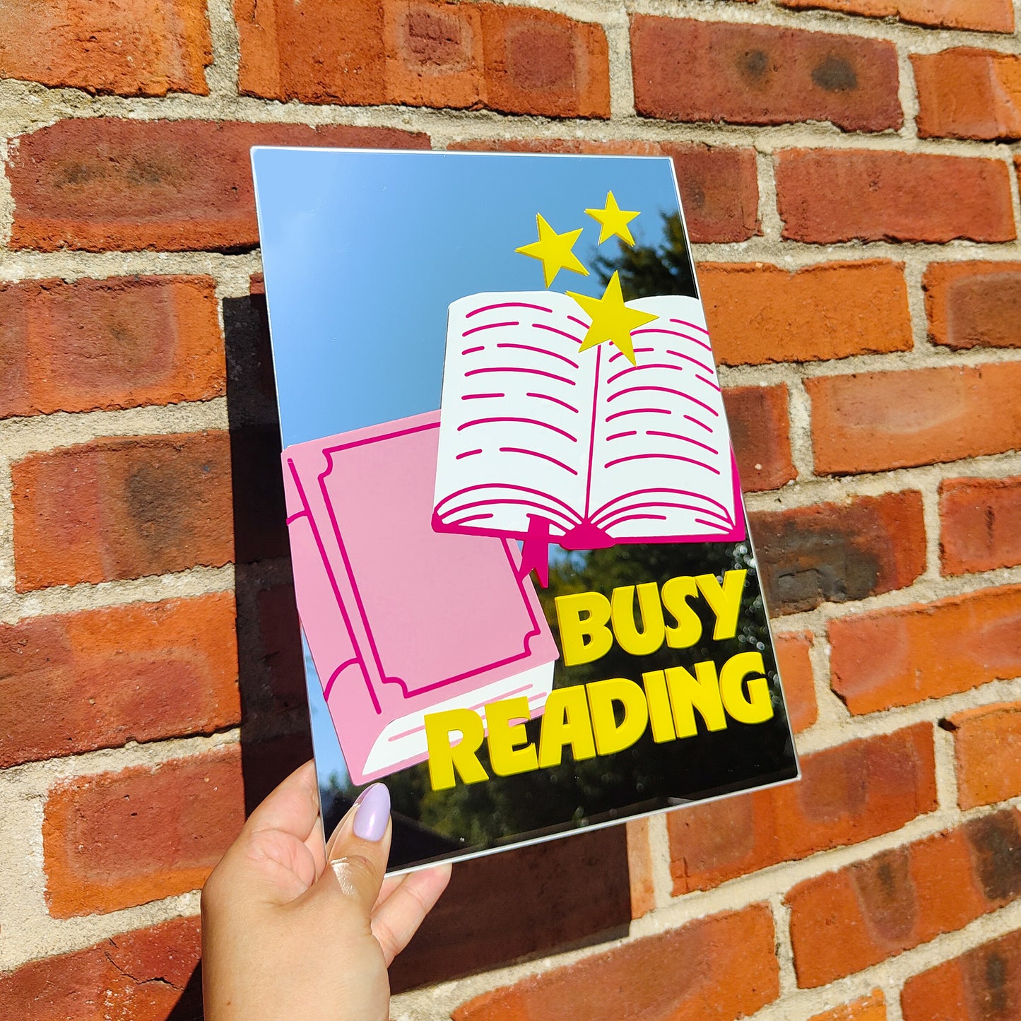 'Busy Reading' Mirror