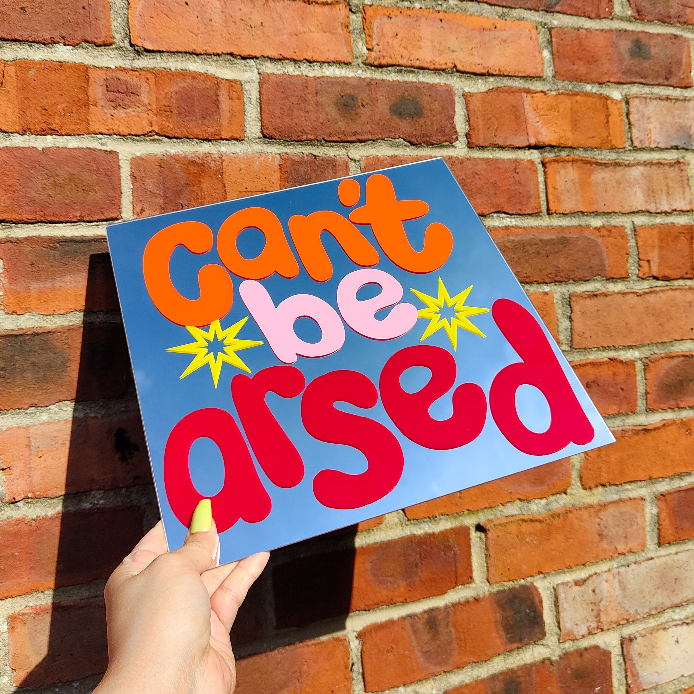 'Can't be arsed' Mirror