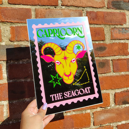 'Capricorn Zodiac Stamp' Mirror