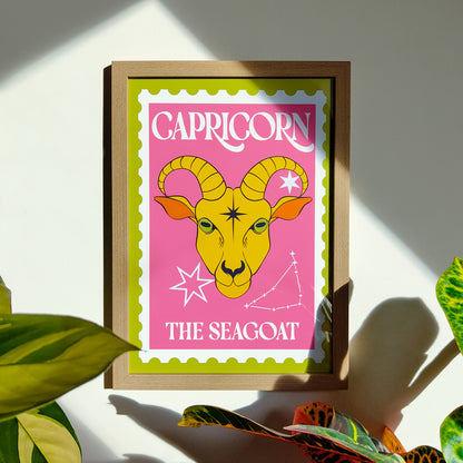'Capricorn: Stamp' Print
