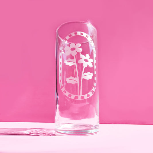 'Ditsy Daisy' Highball Glass