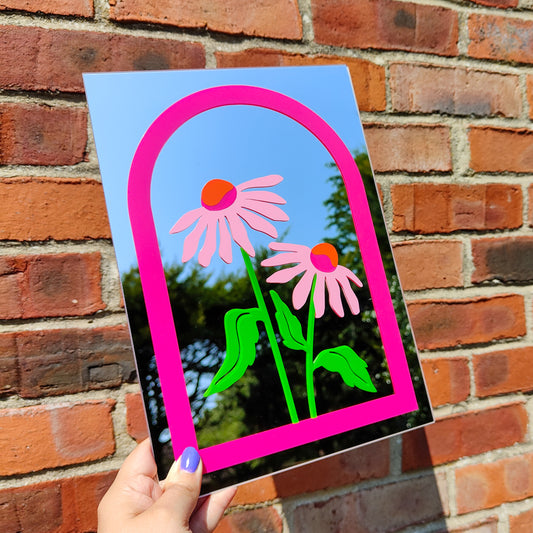 'Echinacea Bow' Mirror