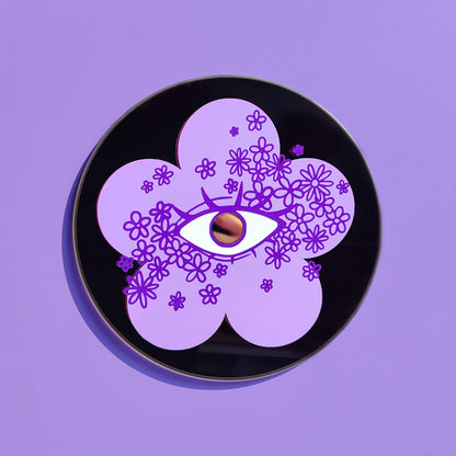 'Flower Dust' Round Mirror