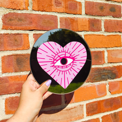 'Love Dust' Round Mirror