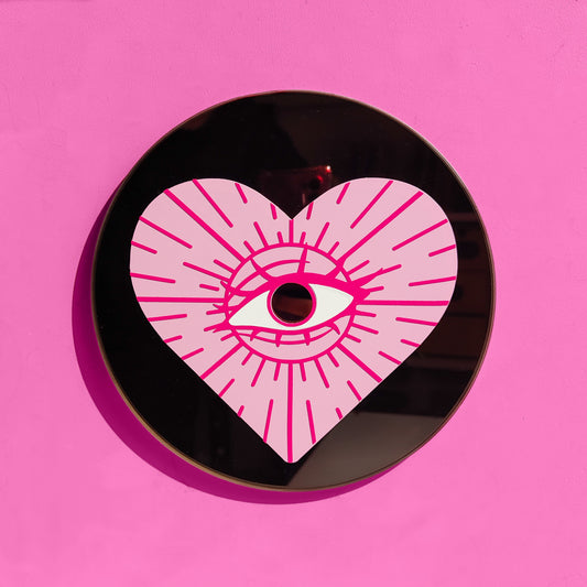 'Love Dust' Round Mirror