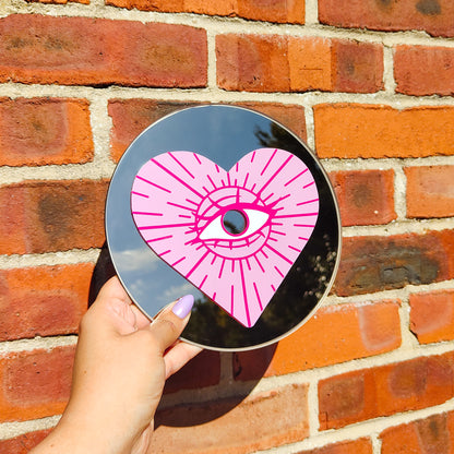 'Love Dust' Round Mirror